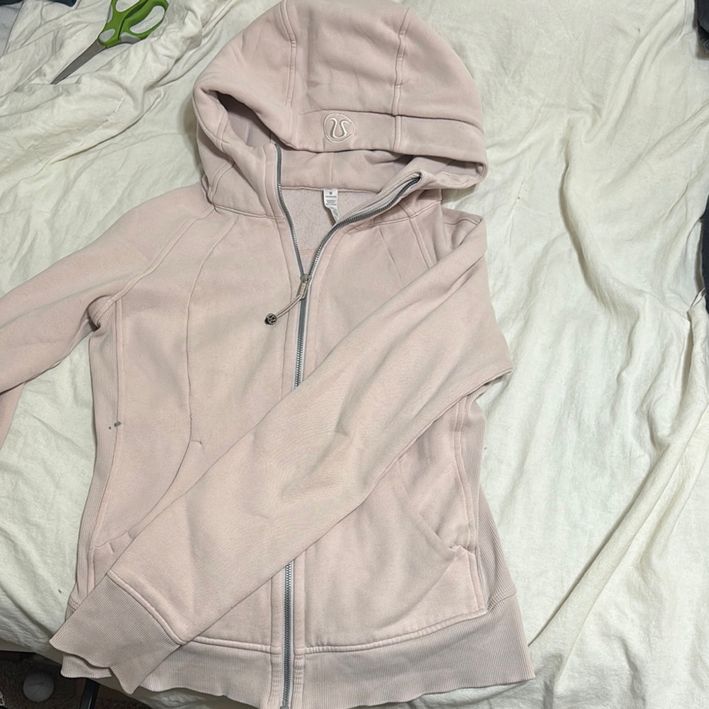lululemon athletica scuba pink jacket size 6